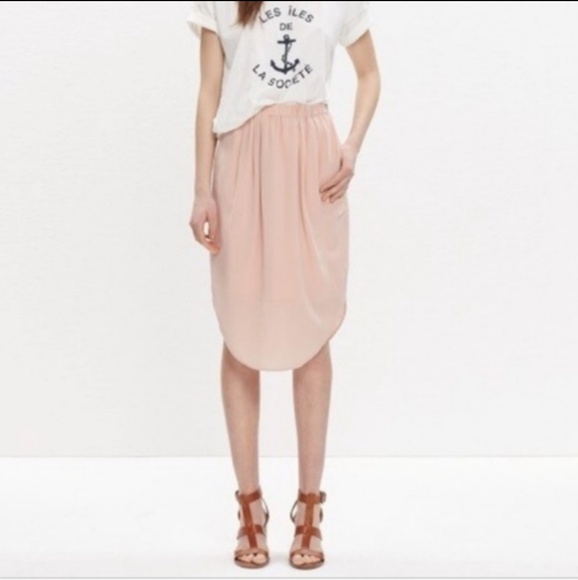 Madewell Dresses & Skirts - Madewell silk bow-hem skirt